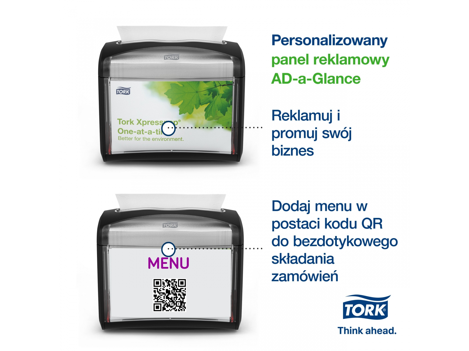 Tork Xpressnap® 272611 dozownik N4 do serwetek na stolik Czarny